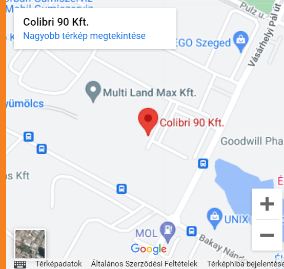 Raktárunk megközelítése